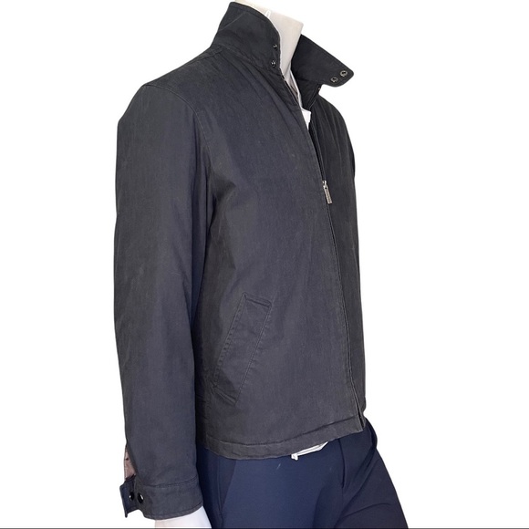 London Fog Men’s Black Full Zip Wool Lined Inner Pockets Bomber Style Ja… - Picture 3 of 14